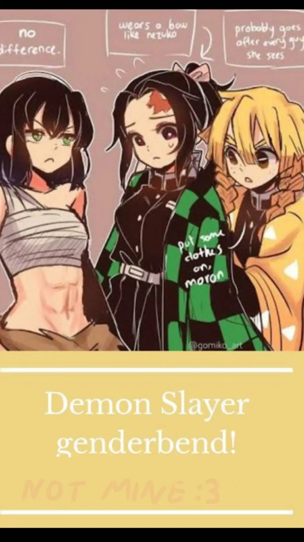 ai character: KNY genderswap 💅 background