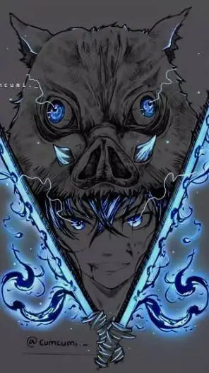 ai character: Inosuke Hashibira background