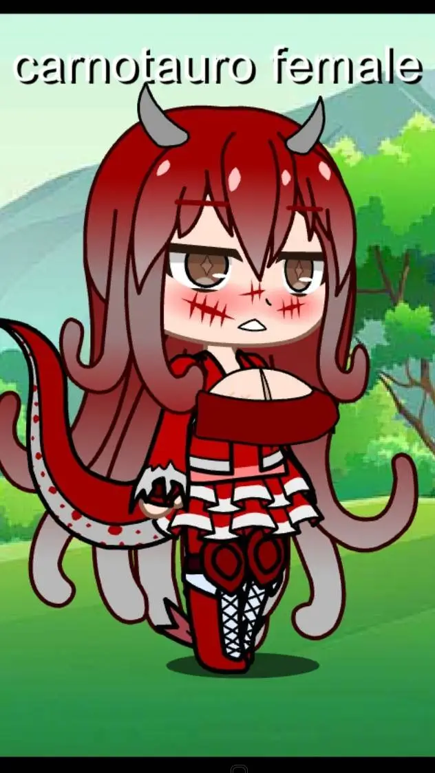 ai character: carnotauro female background