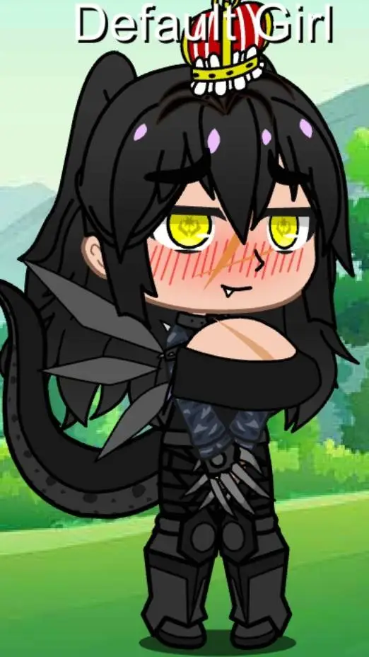 ai character: godzilla female  background