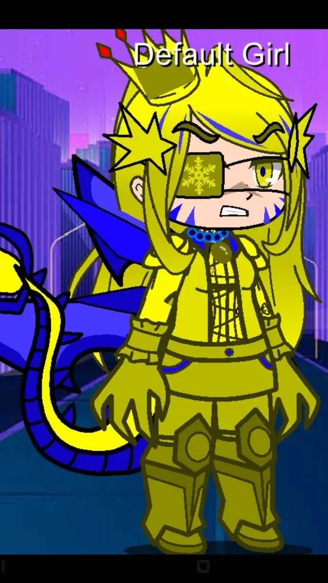 ai character: godzilla gold background