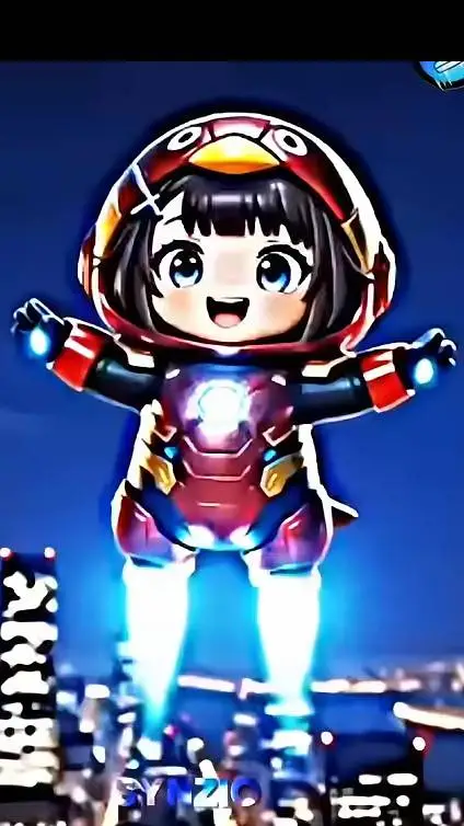 ai character: gugugaga iron Man  background