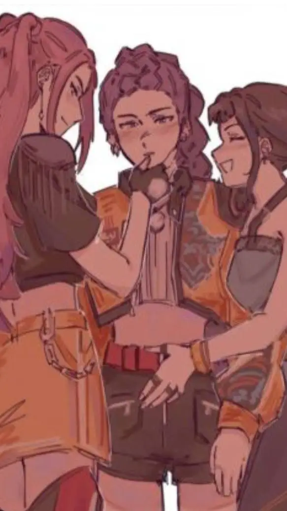 ai character: Rumi,Mira,Zoey background