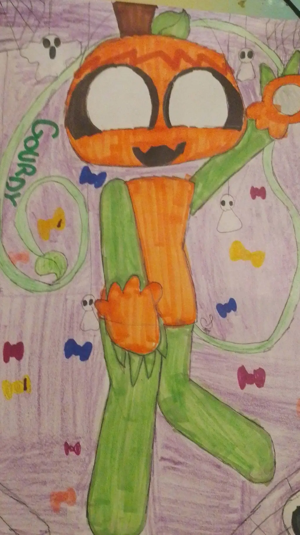 ai character: Gourdy... background