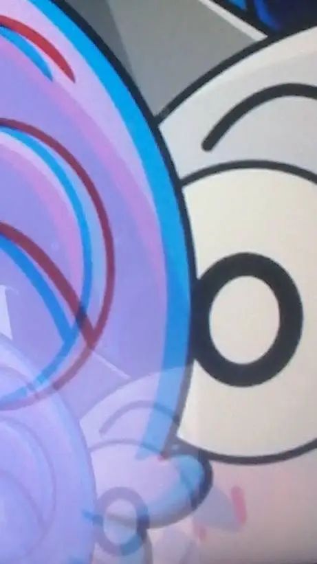 ai character: Glitchina X Gray background