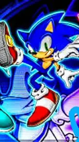 ai character: Sonic Meme background