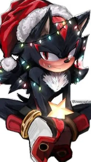 ai character: Shadow xmas background