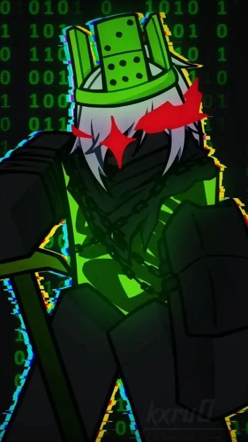 ai character: ★_🖤1x4💚_★ background