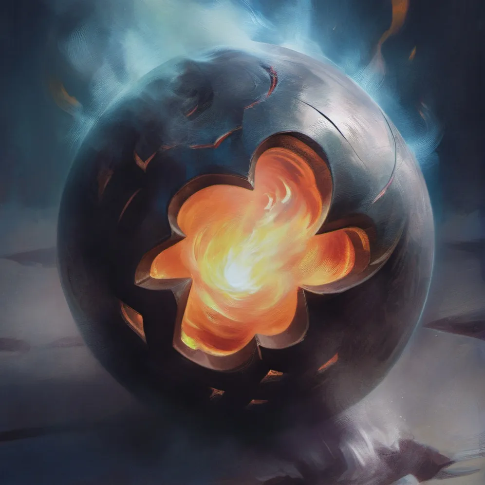 chat with ai character: A ball of flame