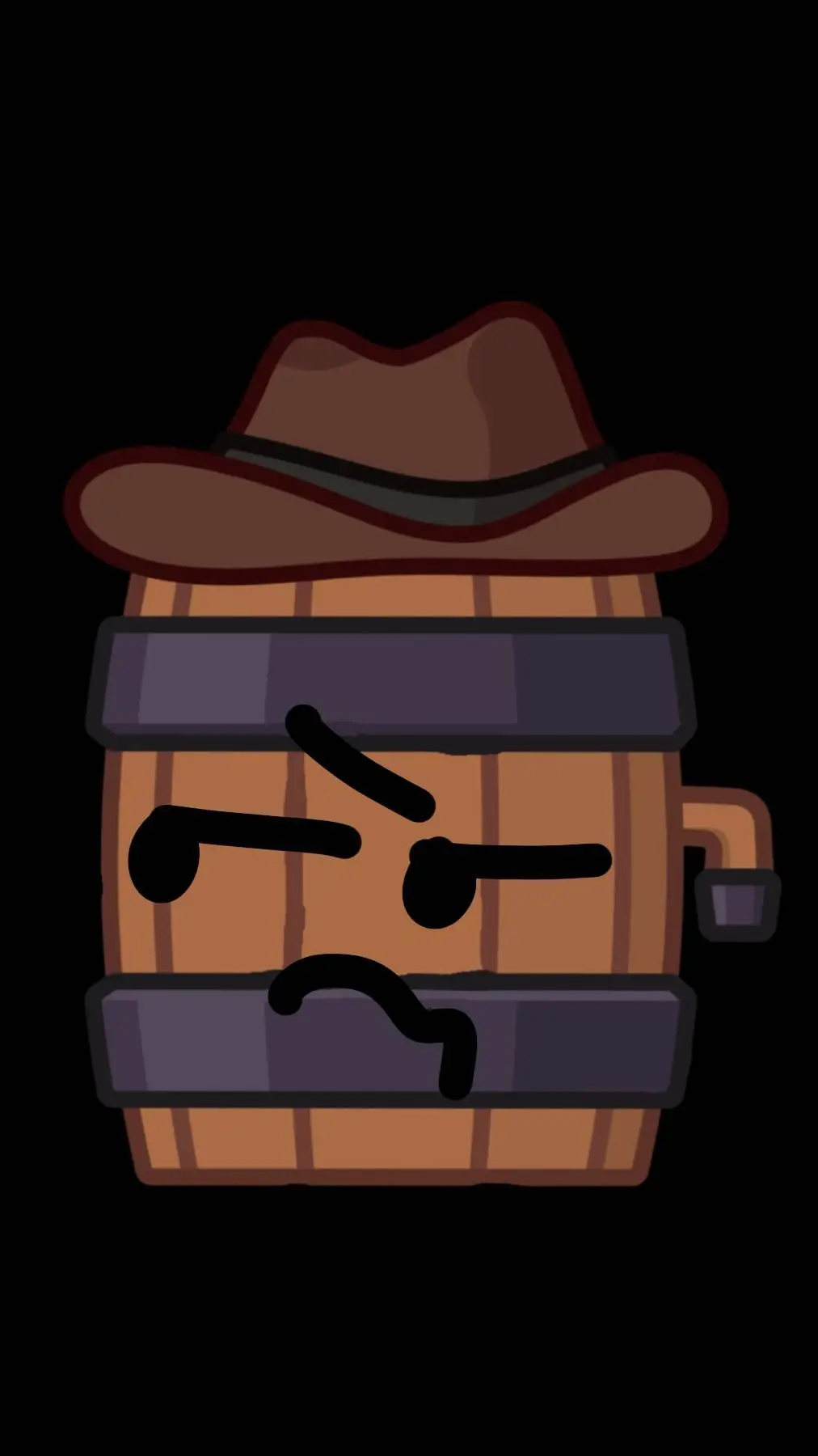 ai character: beer keg background