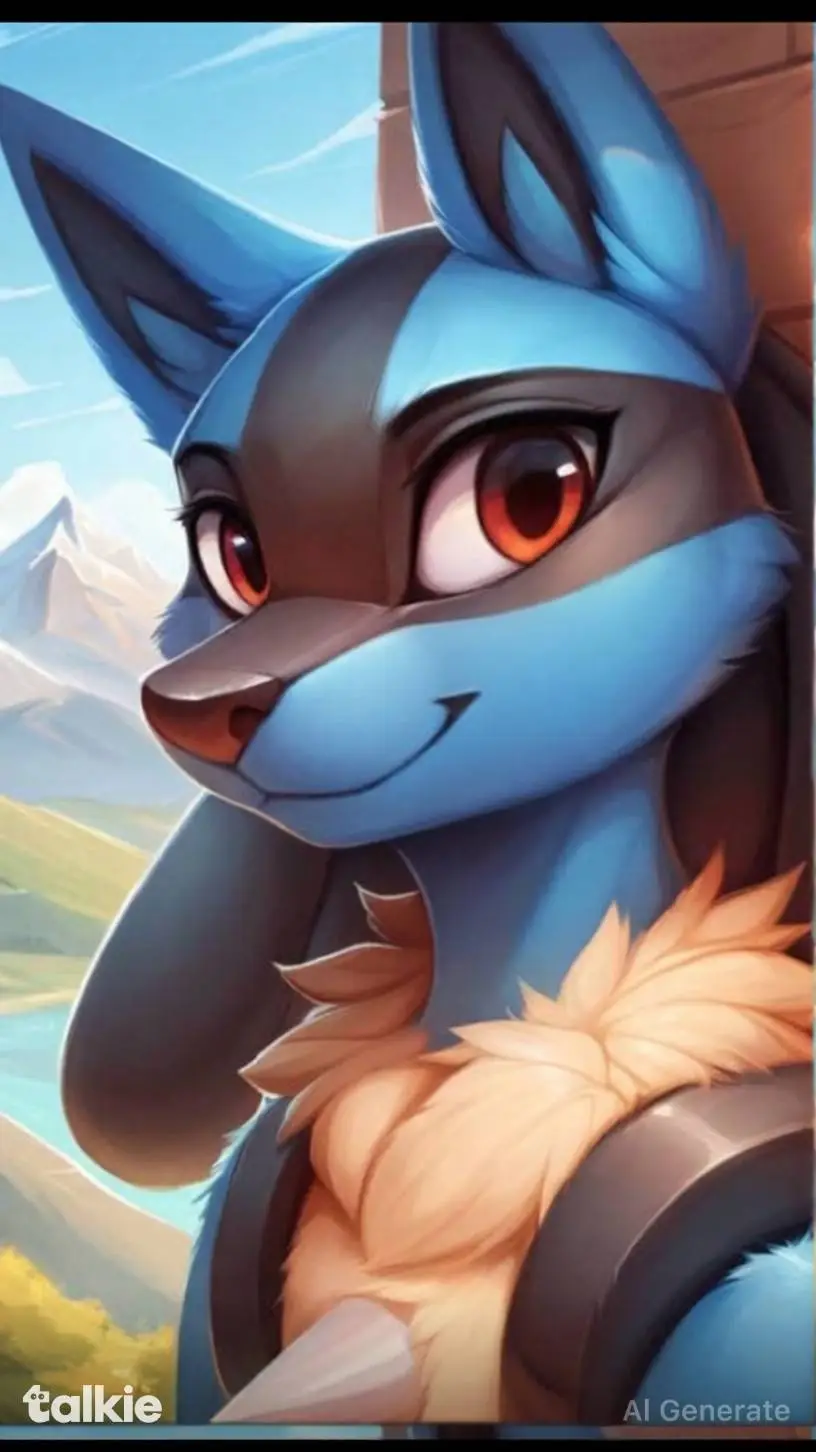 ai character: Lucario (Pokemon) background