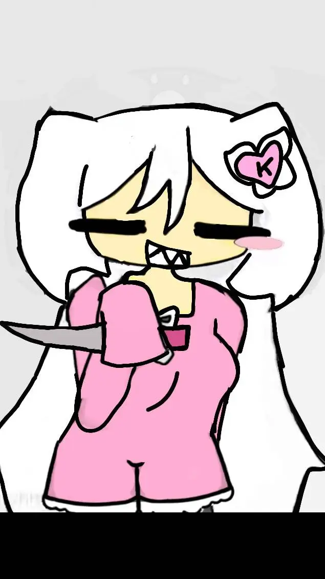 ai character: Keylin 🩷🤍🔪 background