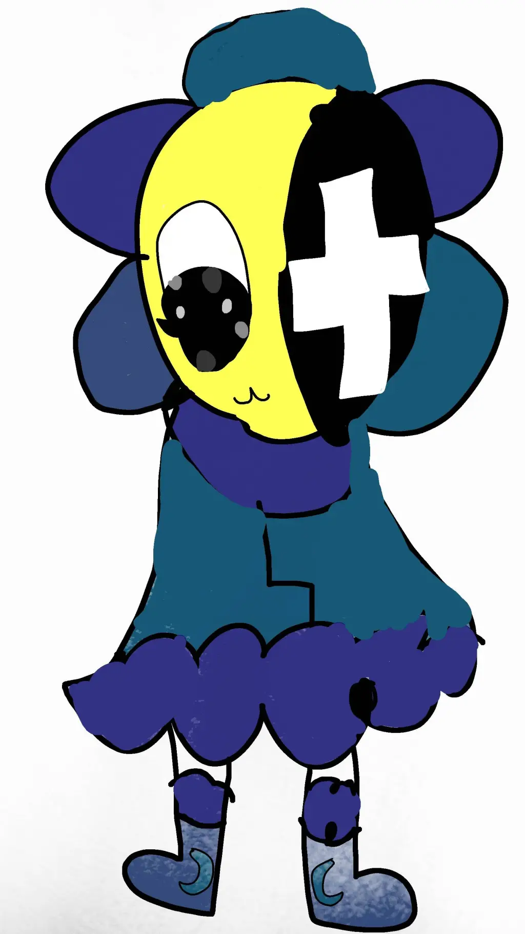 ai character: moonflower background