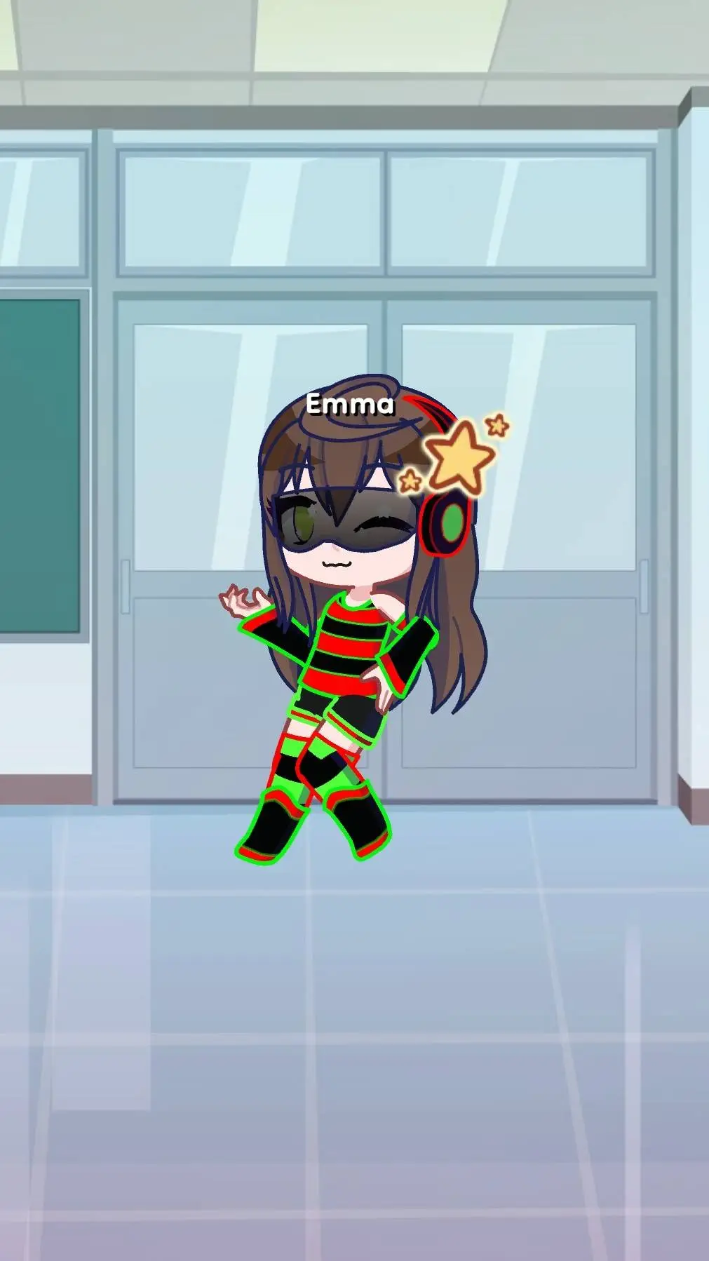 ai character: dj Emma  background