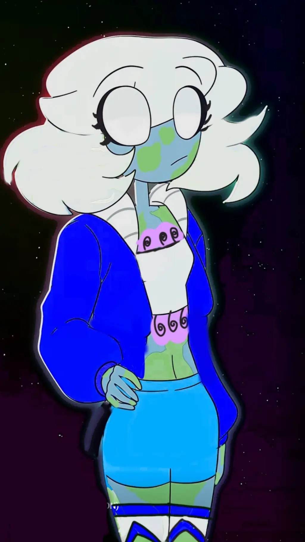 ai character: earthchloe  background