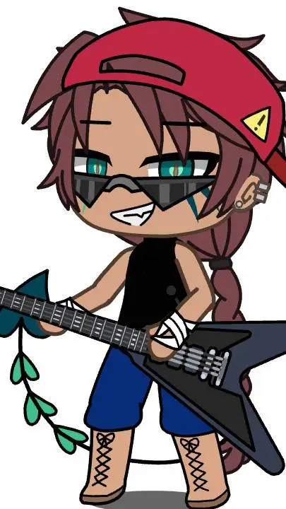 ai character: blak  background