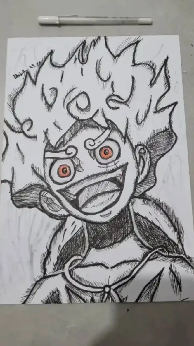 ai character: kny drawing background