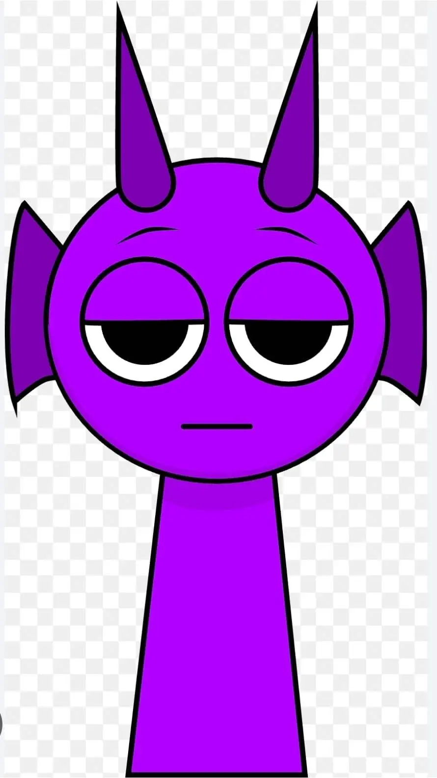 ai character: durple background