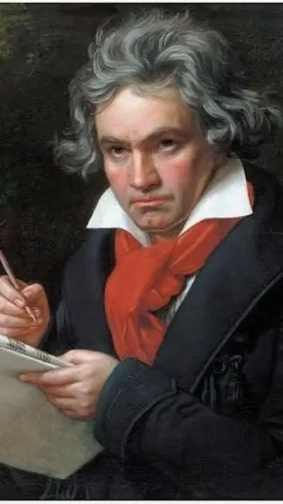 ai character: L. v. Beethoven  background