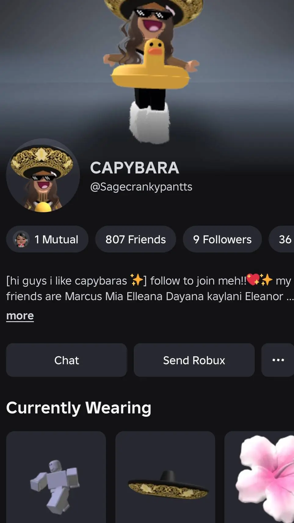 ai character: CAPYBARAPLAYZ background