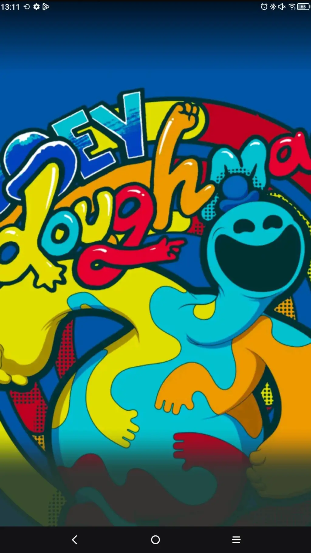 ai character: Doey the doughman🩵 background