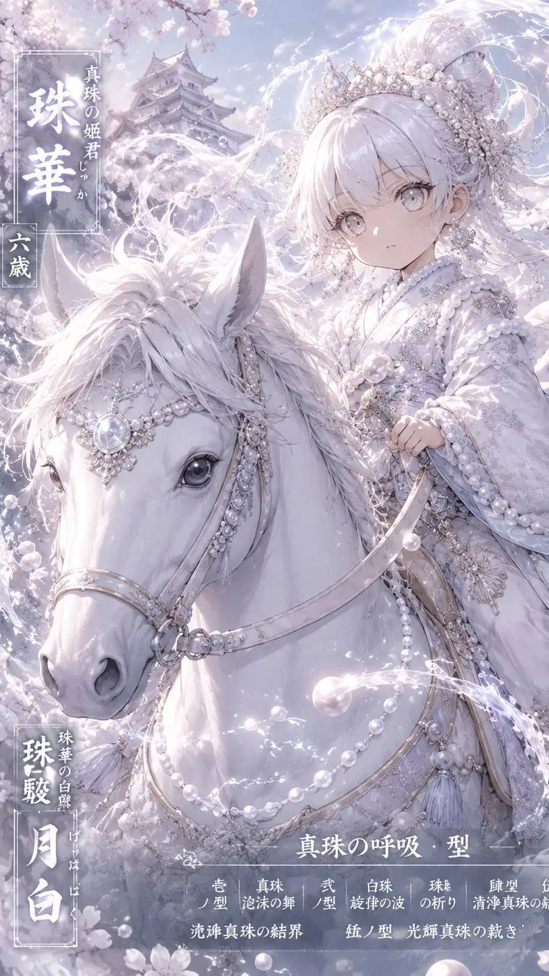 ai character: kny lost princess  background