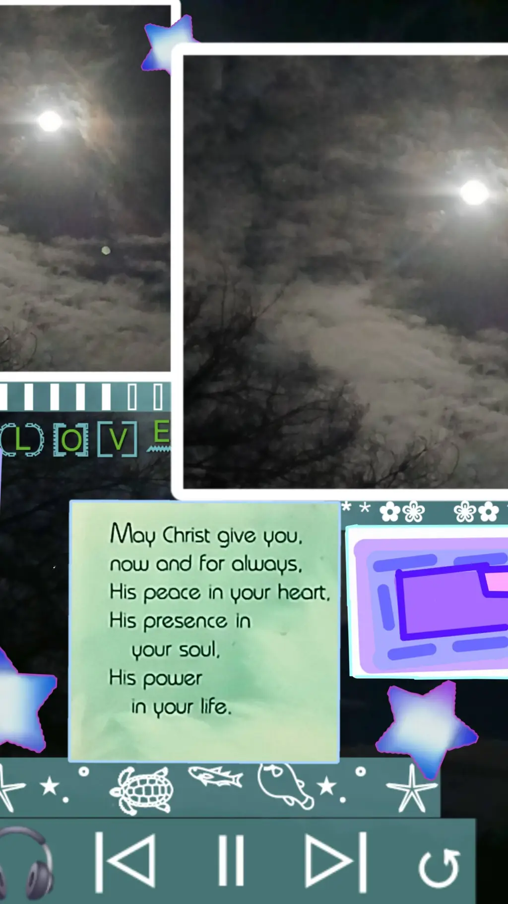 ai character: safe place background