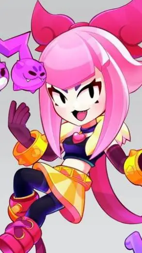ai character: Melody brawl star background