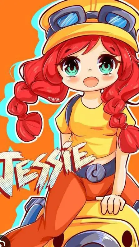 ai character: Jessie brawl star background