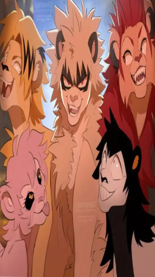 ai character: MHA - LE ROI LION background