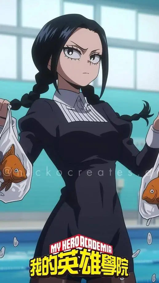 ai character: ☠️mercredi - mha💀 background