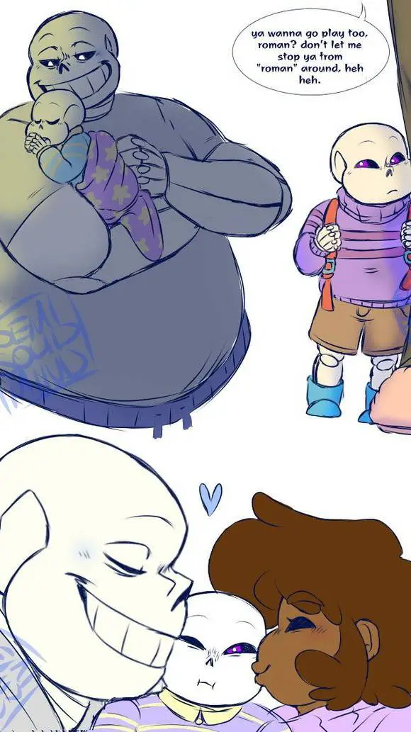 ai character: sans + famille  background