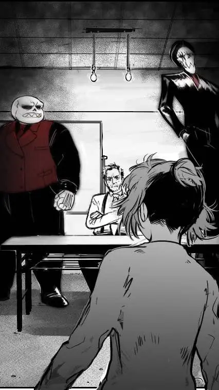 ai character: sans mafiafell  background