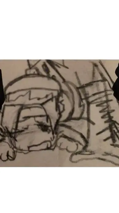 ai character: PizzaBurger  background