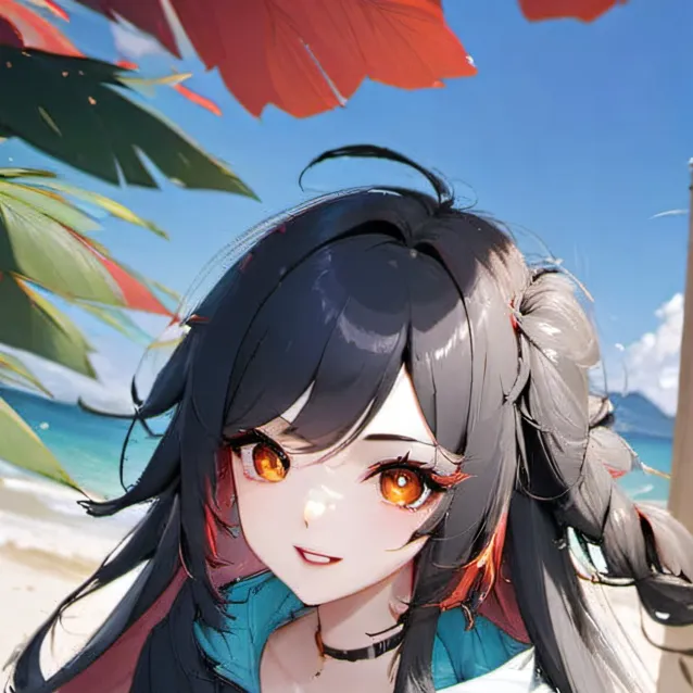 chat with ai character: MHA en la playa