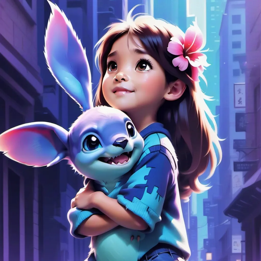chat with ai character: Lilo Stich y Nani