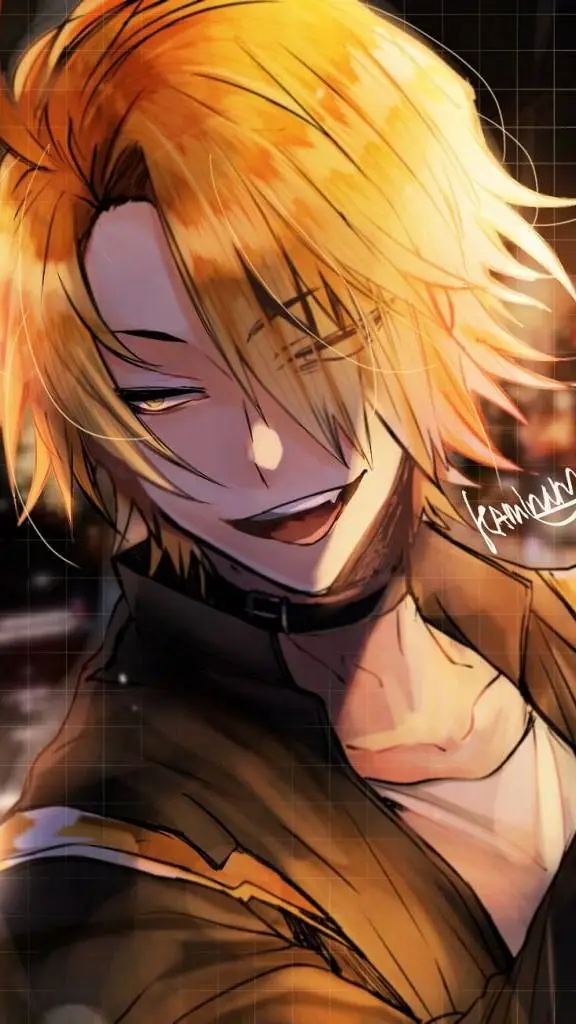 ai character: Denki as a villain background