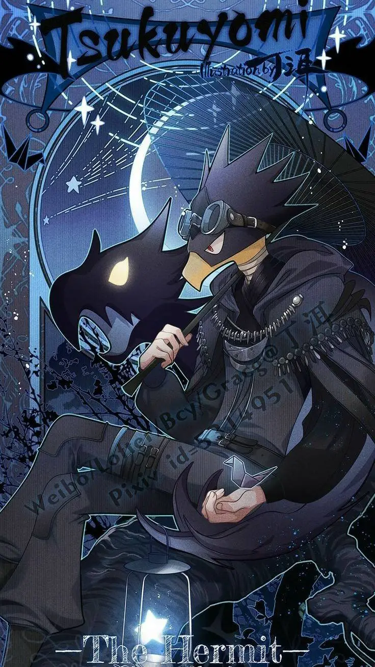 ai character: Tokoyami  background