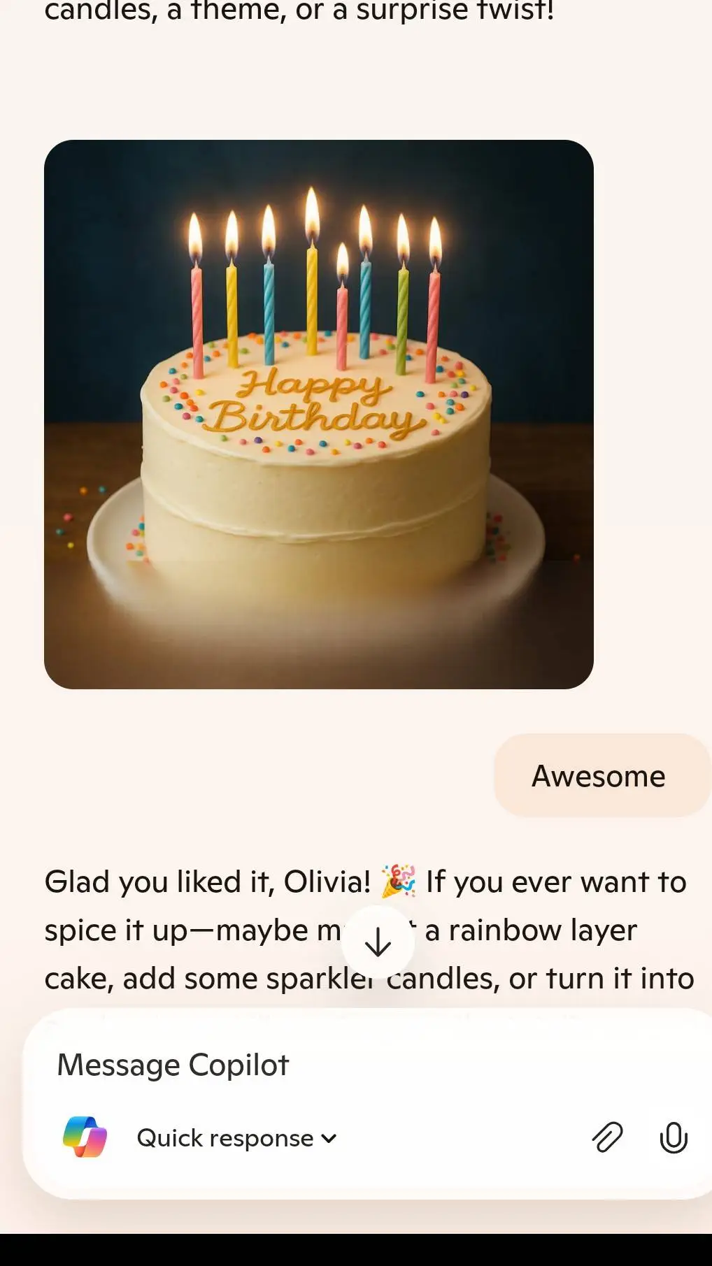 ai character: birthday  background