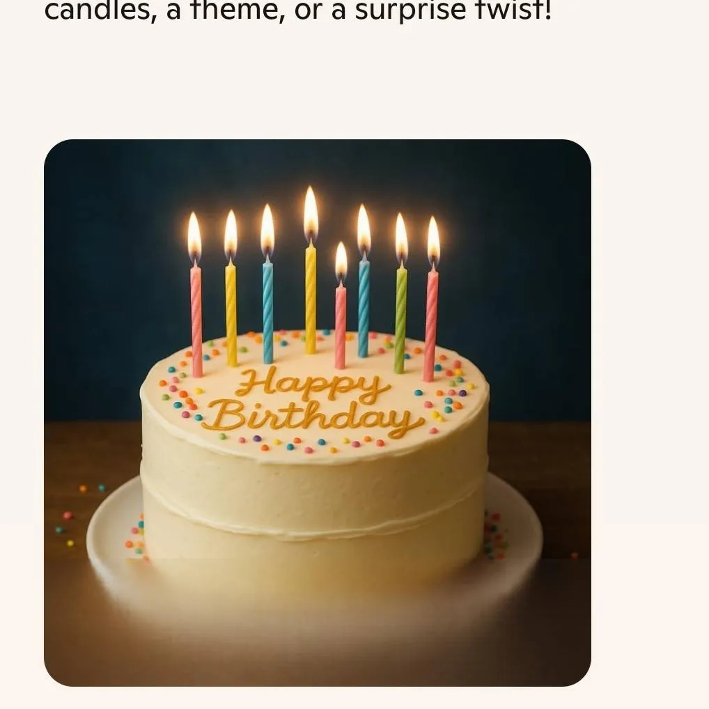 chat with ai character: birthday 