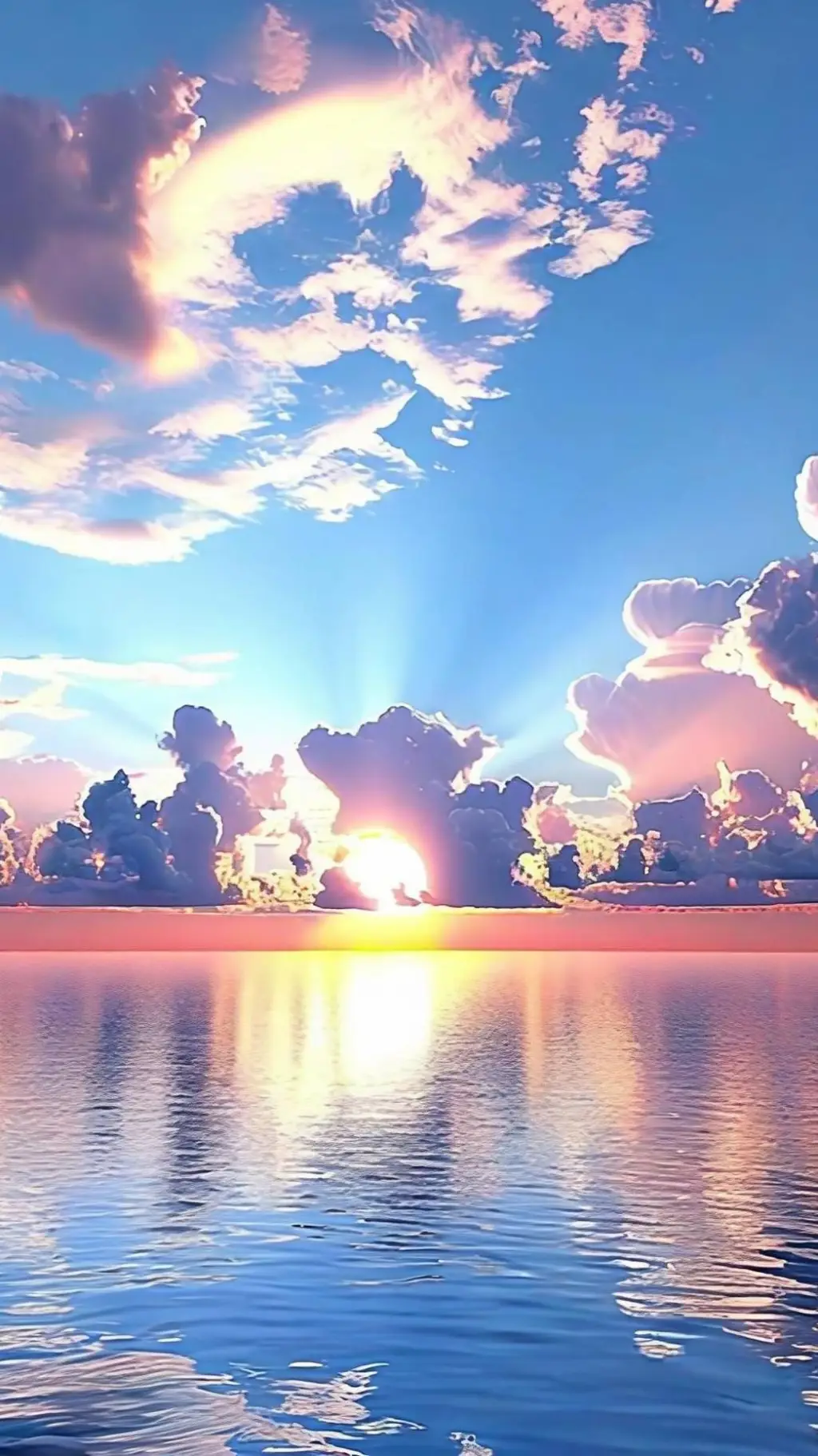 ai character: Beach party background