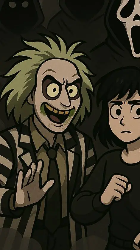 ai character: Beetlejuice(BJ) background