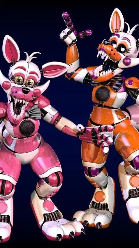 ai character: FunTime Foxy x lol background