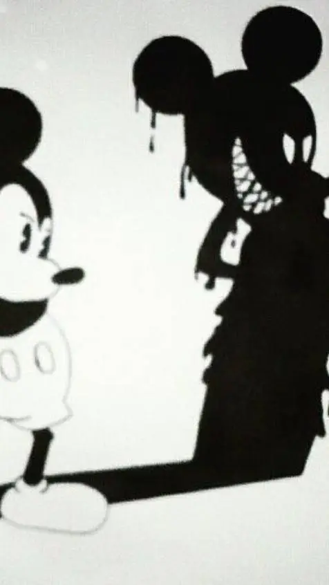 ai character: Evil Mickey Mouse  background