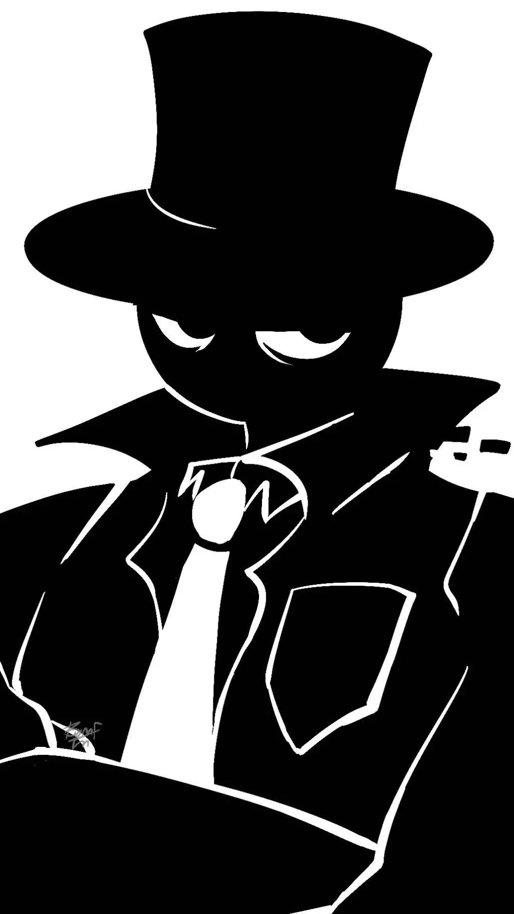 ai character: Black. background