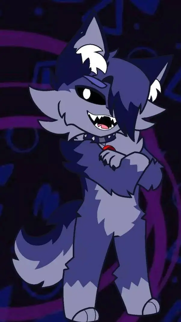 ai character: Dark Fangs. 🐺 background