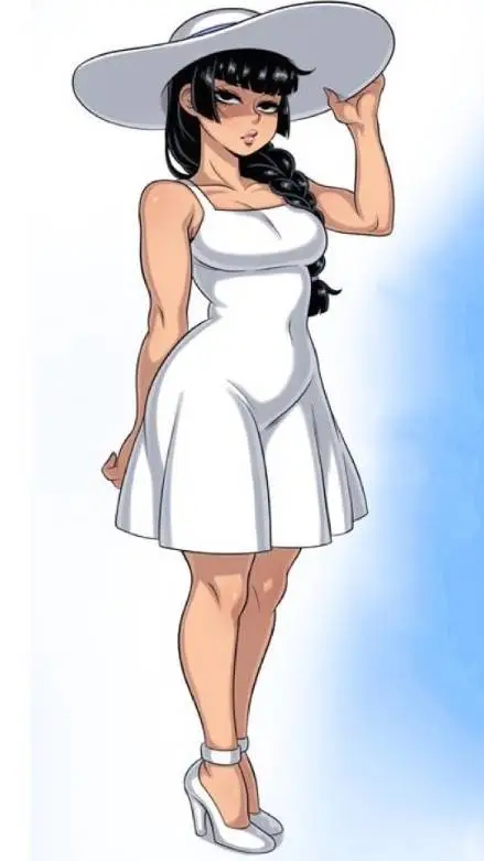 ai character: Marie Greyson  background