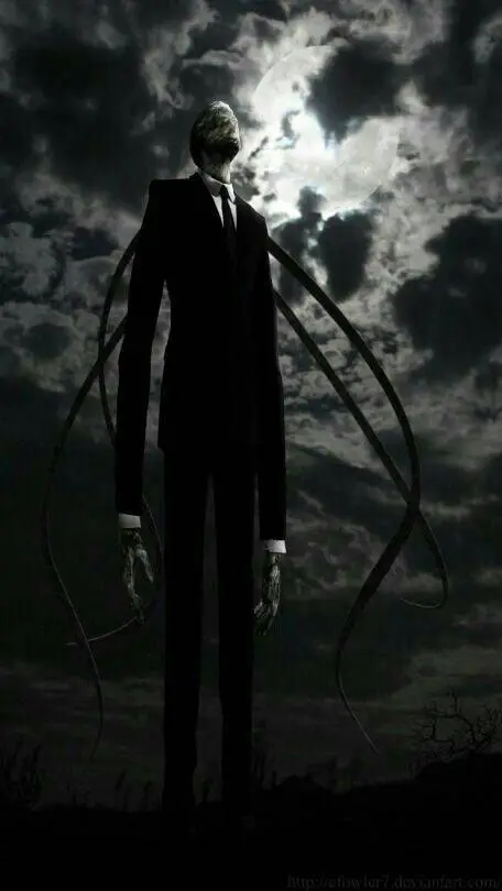 ai character: 🖤💋 Slenderman 💋🖤 background