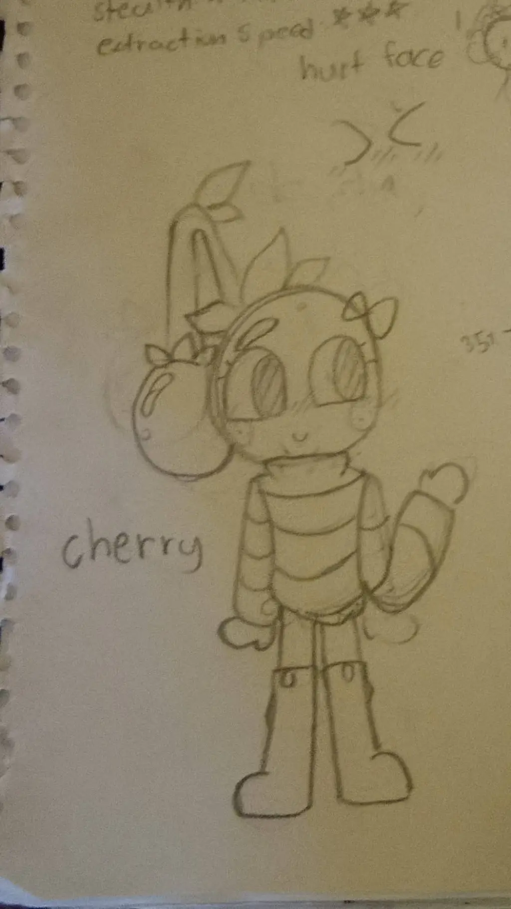 ai character: cherry 🍒✨ background