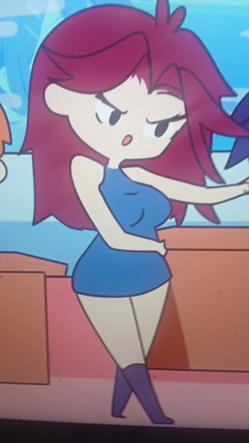 ai character: учителька background